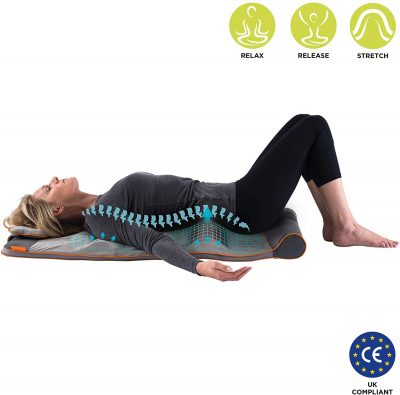 HoMedics STRETCH - Yoga Mat with Adjustable Back Body Stretching, Release Tension, Improve Flexibility, 4 Built-In Treatment Programs, Simple Foldaway