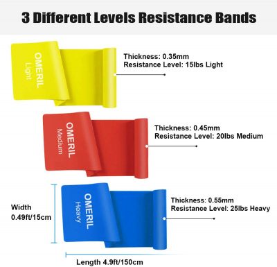 Natural Latex Resistance Bands Set